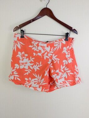 Tommy Bahama Costa Blooms Tropical Linen Blend Shorts Size 6